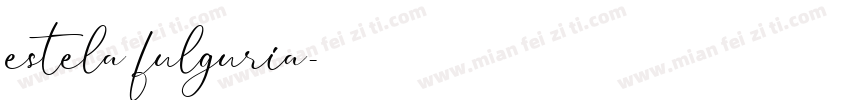 estela fulguria字体转换